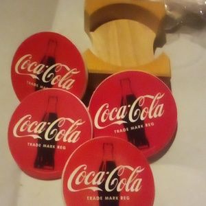Coca-cola Drink Coaster's Red & White